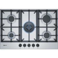 NEFF N70 T27DS59N0  Cast Iron Gas Hob - Stainless Steel