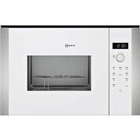 Neff HLAWD53W0B N50 900W 25L Compact Height Built-in Microwave Oven For A 60cm Wide Cabinet - White