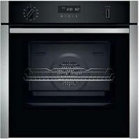 NEFF B6ACH7HH0B N50 Slide&Hide Pyrolytic Electric Builtin Single Oven  Stainless Steel