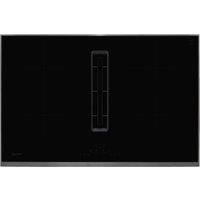 Neff T48TD7BN2 N70 80cm Touch Control 2 Combi Zone Induction Hob With Builtin Extractor  Black w/ Stainless Steel Trim