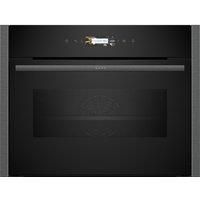 Neff C24MR21G0B Compact 45cm Ovens with Microwave - Black with Graphite-Grey Trim