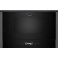 Neff NL4WR21G1B Built-In Microwave Oven - Black with Graphite-Grey Trim