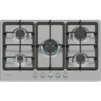 Neff T27GKQ8N0 N50 75cm 5 Burner Gas Hob in Stainless Steel Wok Burner