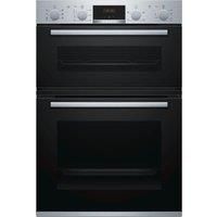 Bosch MBS533BS0B Serie 4 Multifunction Electric Built In Double Oven - Stainless Steel