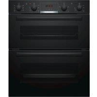 Bosch NBS533BB0B Serie 4 Multifunction Electric Builtunder Double Oven With Catalytic Cleaning  Black