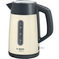 Bosch DesignLine TWK4P437GB Stainless Steel Cordless Kettle,1.7 Litres, 3000W - Cream