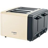 Bosch DesignLine Plus TAT4P447GB Stainless Steel 4 Slot Toaster - Cream