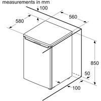 Bosch GTV15NWEAG Free Standing 82L A++ Under Counter Freezer - White