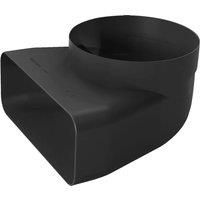Bosch HEZ9VDSI1 Accessory for Heat/Installation Accessories / 90° Round Flat Adaptor Element/Vertical Air Outlet