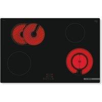 Bosch Serie 4 80cm Four Zone Ceramic Hob - Frameless Black PKN811BA2E