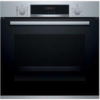 Bosch HRS574BS0B Serie 4 Built-in Oven with Added Steam Function, 3D Hotair, AutoPilot 10, LED display, 60 x 60 cm, Stainless steel