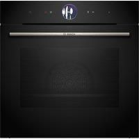 Bosch Series 8 HRG7764B1B Built-In Electric Single Oven with Steam Function - Black