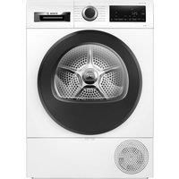 Bosch WQG233D8GB Serie 6 Heat Pump Tumble Dryer with 8kg Capacity, AutoDry, SensitiveDrying System, Bed linen programme, White