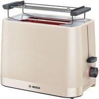 Bosch MyMoment Infuse TAT3M127GB 2 Slot Stainless Steel Toaster with removable warming rack, variable browning including defrost & warming 950W - Cream