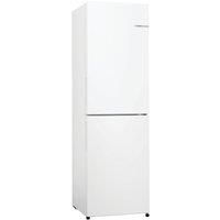 Bosch Series 2 KGN27NWEAG Fridge Freezer with NoFrost, MultiBox, LED Lighting, 182.4x55 cm, Freestanding, White