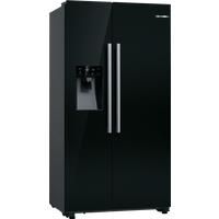 Bosch Series 6 KAD93ABEP Plumbed American Fridge Freezer - Black - E Rated, Black