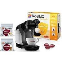 TASSIMO by Bosch Style TAS1102GB2 Coffee Machine with Costa Americano & Latte Starter Bundle - Black, Black