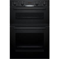Bosch MBA533BB3B Series 4 Built In Hot Air Double Oven in Black