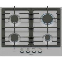 Bosch PCP6A5I90 Series 6 60cm 4 Burner Gas Hob in Brushed Steel