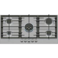 Bosch PCR9A5I90 Series 6 90cm 5 Burner Gas Hob in Stainless Steel Dual
