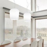 Casablanca Syss hanging light 1-bulb white 23 cm