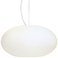 Casablanca Glass pendant light AIH 38 cm white matte