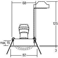 BRUMBERG recessed spotlight Tirrel-R GU10 socket, matt white