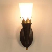 Hollnder Rustic wall lamp CORONA with gold decoration