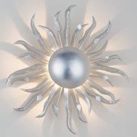 Hollnder Appealing wall lamp SONNE SILBER 45 cm
