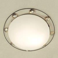 Hollnder Beautiful ceiling lamp FRATERNA brown-gold-silver