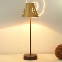 Elegant table lamp Schneckenhut Gold made of iron