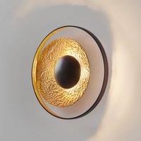 Hollnder Satellite wall light in gold-brown, 40 cm