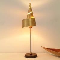 Hollnder Golden table lamp ZAUBERHUT with metal shade
