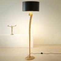 Hollnder Elegant floor lamp LORGOLIOSO in gold-black