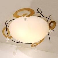 Hollnder Tasteful ceiling lamp CASINO with crystal
