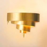Hollnder Elegant wall lamp CICLONE in gold