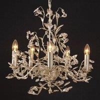 Hollnder Exclusive chandelier Buono 5-bulb silver