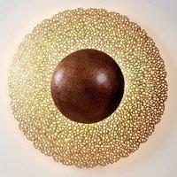 Hollnder Utopistico Circa wall light, gold-brown