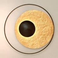 Hollnder Satellite wall light in gold-brown, 90 cm