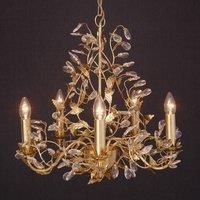 Hollnder Exquisite chandelier Buono 5-bulb, gold