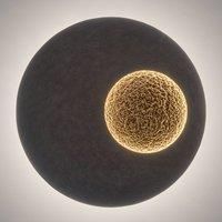 Hollnder Luina LED wall light, 80 cm, gold interior