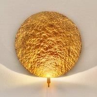 Hollnder Glossy gold LED wall light Traversa