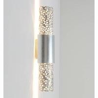 Hollnder Wall light Palazzo, 2-bulb, iron silver
