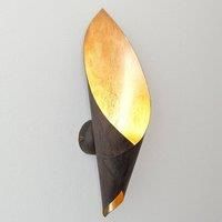 Hollnder Fiaccola Piccolo wall light in black-brown