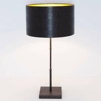 Hollnder Bambus table lamp, dark brown, gold