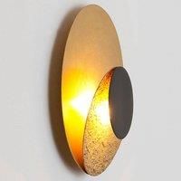 Hollnder La Bocca LED wall light, gold and black