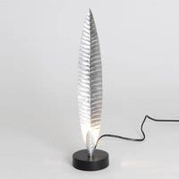 Hollnder Penna table lamp, silver, height 38 cm