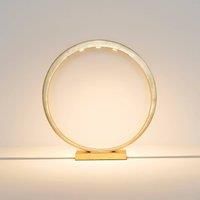 Hollnder Asterisco LED table lamp ring design gold dimmer
