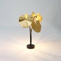 Hollnder Controversia LED table lamp with dimmer, gold