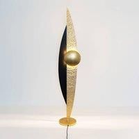 Hollnder La Presa LED floor lamp indirect, gold/black/brown